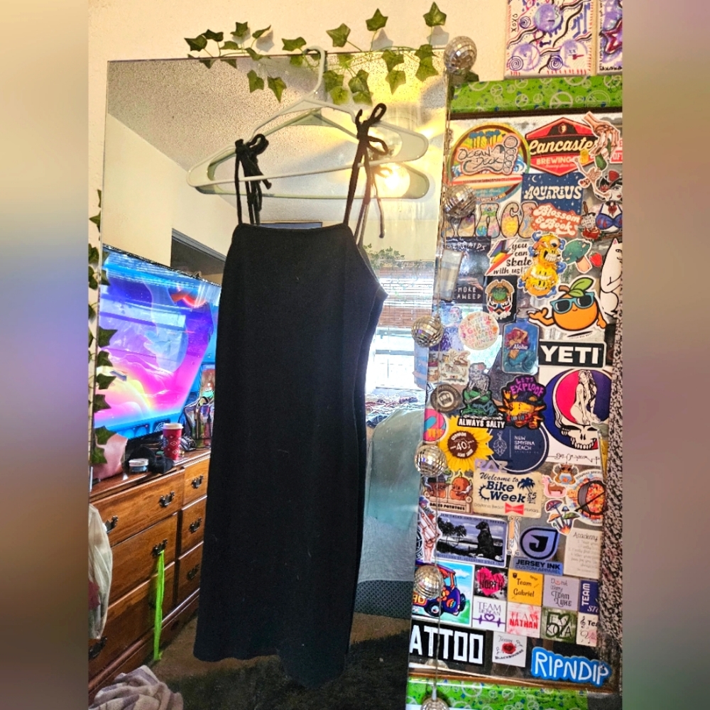 Wild fable black maxi dress; size medium